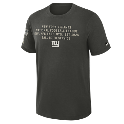 Playera Nike Dri-FIT de la NFL para hombre New York Giants Salute to Service Slub