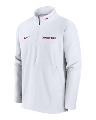 Мужская куртка Alabama Crimson Tide Sideline Coach Nike College 1/2-Zip Hooded