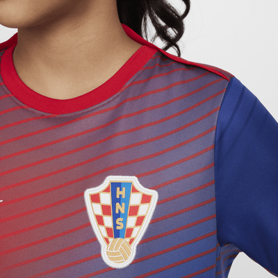 Fotbalové tričko Nike Dri-FIT Chorvatsko Academy Pro s krátkým rukávem pro větší děti