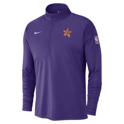 Phoenix Suns City Edition Men's Nike Dri-FIT NBA 1/2-Zip Long-Sleeve Top