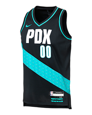 Детские джерси Scoot Henderson Portland Trail Blazers City Edition Big Kids' Nike NBA Swingman Jersey