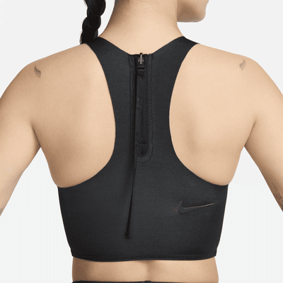 Top de midkini reversible para mujer Nike Swim Fusion