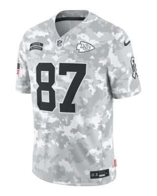 Мужские джерси Travis Kelce Kansas City Chiefs Salute to Service Nike Dri-FIT NFL Limited Jersey