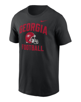 Мужская футболка Georgia Bulldogs Campus Football Helmet Nike College для футбола