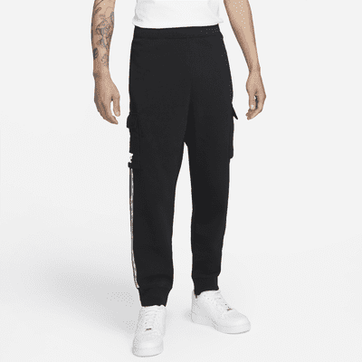 nike mens fleece cargo trousers