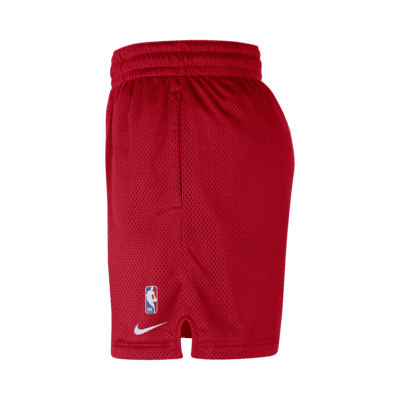 Pro Standard Mens Hawks Cream Fleece 2.0 Shorts - Tan/Red Size M