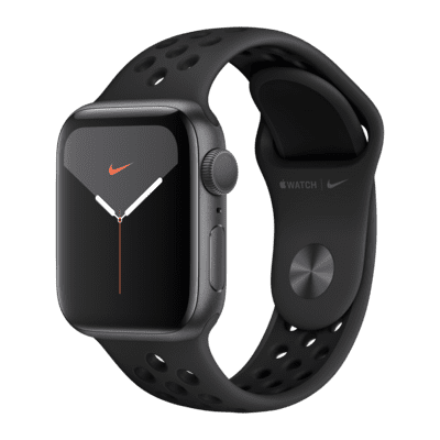 Montre à boîtier en aluminium anthracite 44 mm Apple Watch Nike Series 5 (GPS) avec Bracelet Sport Nike OpenBox