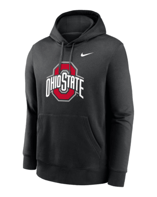 Мужское худи Ohio State Buckeyes Primetime Evergreen Club Primary Logo Nike College Pullover Hoodie