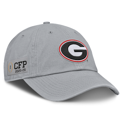Gorra universitaria Nike ajustable para hombre Georgia 2025/26 College Football Playoff Bound Club