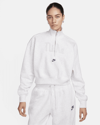 Женский свитшот Nike Sportswear Oversized 1/2-Zip Crop Fleece