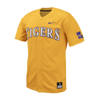 Jersey de béisbol universitario Nike Replica para hombre LSU