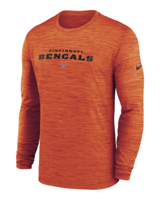 Men's Nike Black Cincinnati Bengals Velocity Long Sleeve T-Shirt Size: Medium