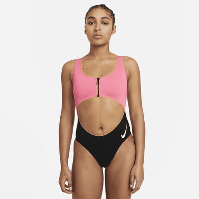 Nike Women S Color Block 1 Piece Swimsuit Nike Com
