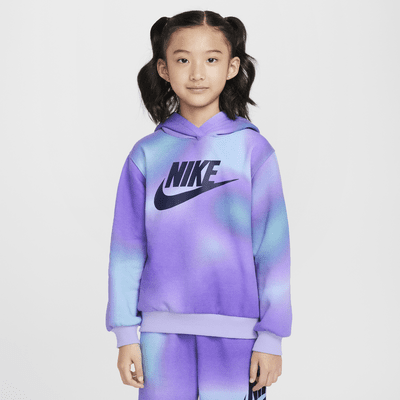 Conjunto de sudadera con gorro sin cierre y pants para niños talla pequeña Nike Solarized