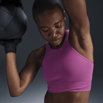 Bra a sostegno leggero e collo alto con fodera leggera Nike One Twist – Donna