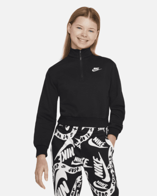 Детские  Nike Sportswear Club Fleece Big Kids' (Girls') 1/2-Zip Long-Sleeve Top