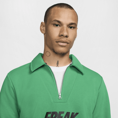 Maglia da basket con zip a 1/4 Standard Issue Giannis – Uomo