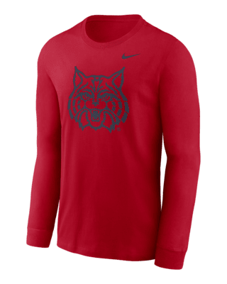 Мужская футболка Arizona Wildcats Alternate Logo Nike College Long-Sleeve