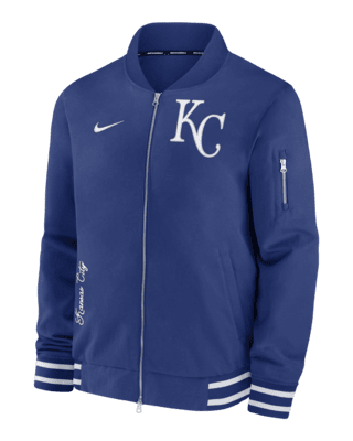 Мужская куртка Kansas City Royals Authentic Collection Nike MLB Full-Zip Bomber