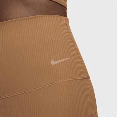 Nike Zenvy Rib Leggings de 7/8 de talle alto y sujeción ligera - Mujer