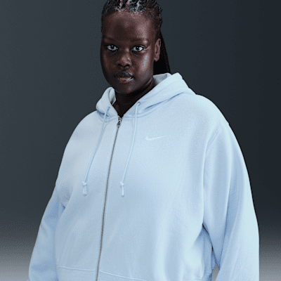 Nike Sportswear Phoenix Fleece Women's Loose Cropped Full-Zip Hoodie (Plus Size)