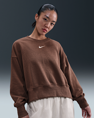 Women's Over-Oversized Crew-Neck French Terry Sweatshirt