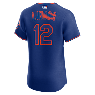 Francisco Lindor New York Mets Men's Nike Dri-FIT ADV MLB Elite Jersey
