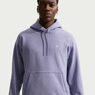 Huvtröja Nike Solo Swoosh i fleece för män