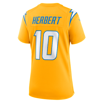 Jersey Nike de la NFL Game para mujer Justin Herbert Los Angeles Chargers