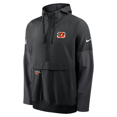 Cincinnati Bengals Well Rounded Anorak Men's Nike NFL 1/2-Zip Hooded Jacket