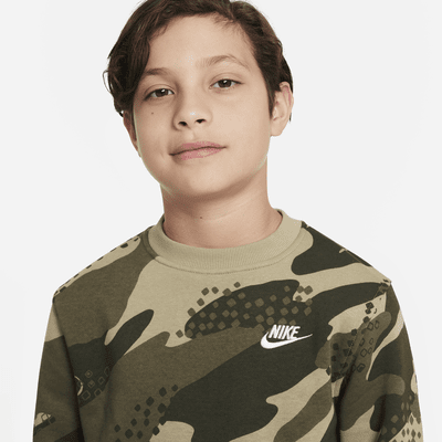 Sudadera para niños talla grande Nike Sportswear Club Fleece