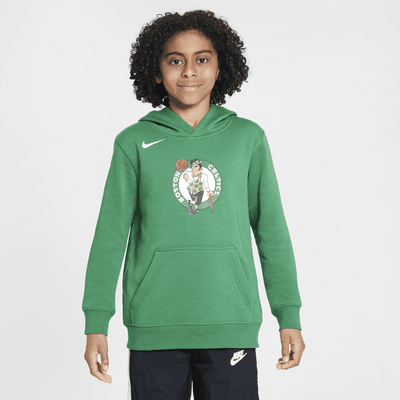 Boston Celtics Club Older Kids' Nike NBA Fleece Pullover Hoodie. Nike SI