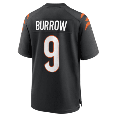 Men's Nike Joe Burrow Orange Cincinnati Bengals Game Jersey