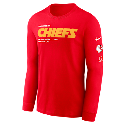 Kansas City Chiefs Play To Win Essential Men's Nike NFL Long-Sleeve T-Shirt