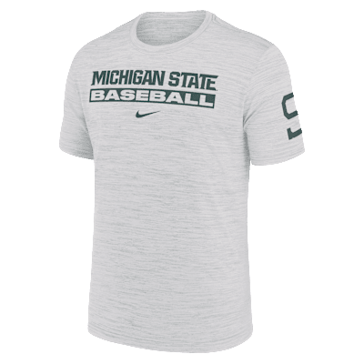 Michigan State Spartans Velocity Baseball Wordmark Stack