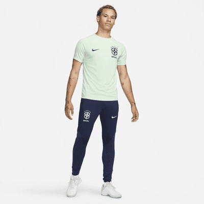 Brazil Men's Nike Dri-FIT Knit Soccer Pants. Nike.com