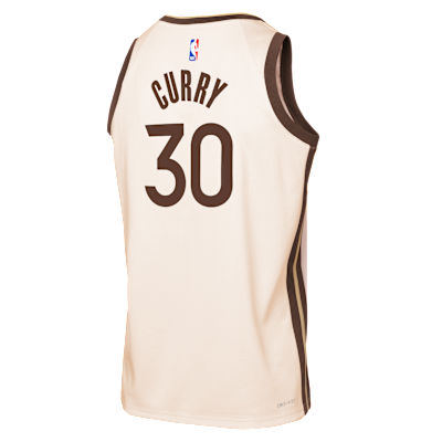 Jersey Nike de la NBA Swingman para niños talla grande Stephen Curry Golden State Warriors City Edition