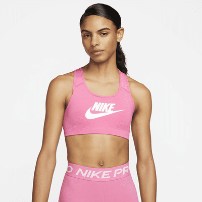Krigsfanger fe bar Nike Swoosh Women's Medium-Support Graphic Sports Bra. Nike.com