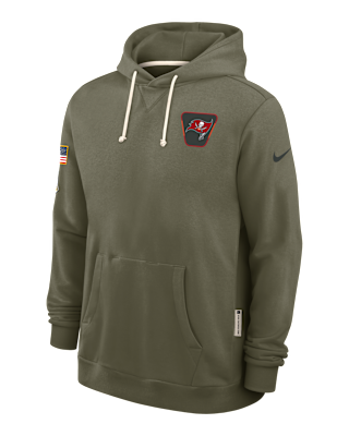Мужское худи Tampa Bay Buccaneers Salute to Service Sideline Dominant Force Nike Dri-FIT NFL Pullover Hoodie