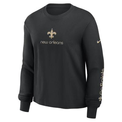 New Orleans Saints Boxy Women's Nike NFL Long-Sleeve T-Shirt