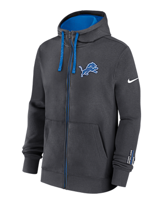 Мужское худи Detroit Lions Playbook Page Club Nike NFL Full-Zip Hoodie