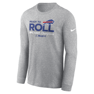 Buffalo Bills 2024 AFC East Champions Trophy Collection Men's Nike NFL Long-Sleeve T-Shirt