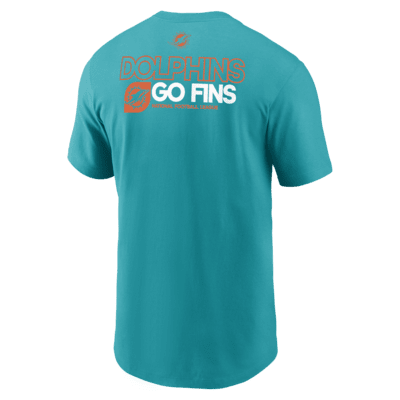 Miami Dolphins Team Outline Essential T-Shirt Men's Nike NFL T-Shirt