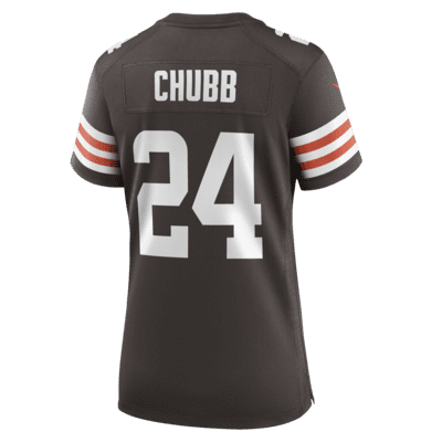 NFL Cleveland Browns (Nick Chubb) Women's Game Football Jersey