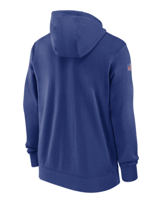 New York Giants Sideline Club Men's Nike NFL Pullover Hoodie.