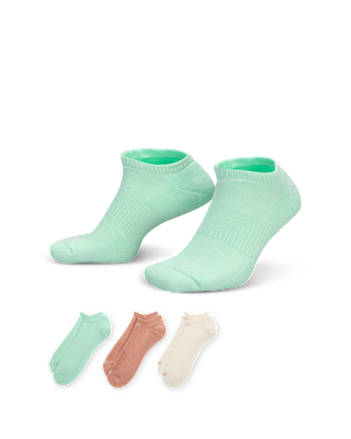 Unisex носки Nike Everyday Plus Cushion Training No-Show Socks (3 Pairs) для тренировок