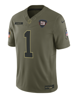 Мужские джерси Malik Nabers New York Giants Salute to Service Nike Dri-FIT NFL Limited Jersey