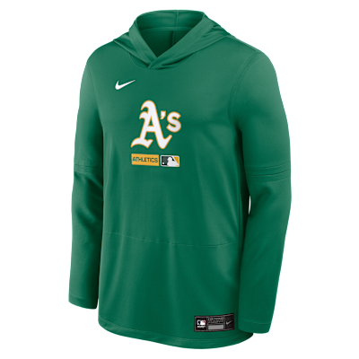 Athletics Authentic Collection Men's Nike Dri-FIT MLB Long-Sleeve Hooded Top from Nike - $80