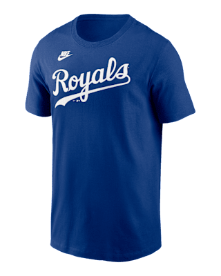 Мужская футболка Kansas City Royals Cooperstown Wordmark Nike MLB