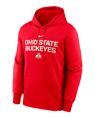 Мужское худи Ohio State Team Stacked Men’s Nike Therma College Pullover Hoodie